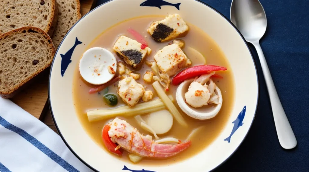 Spicy seafood soup