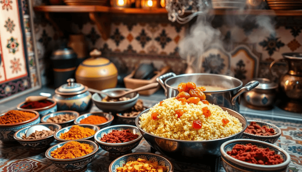 Moroccan Chicken Couscous with Apricot Preserves Recipe step