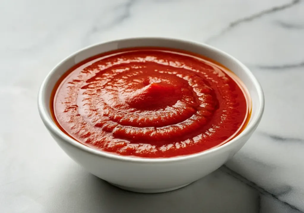 Pizza sauce with sweetness step a