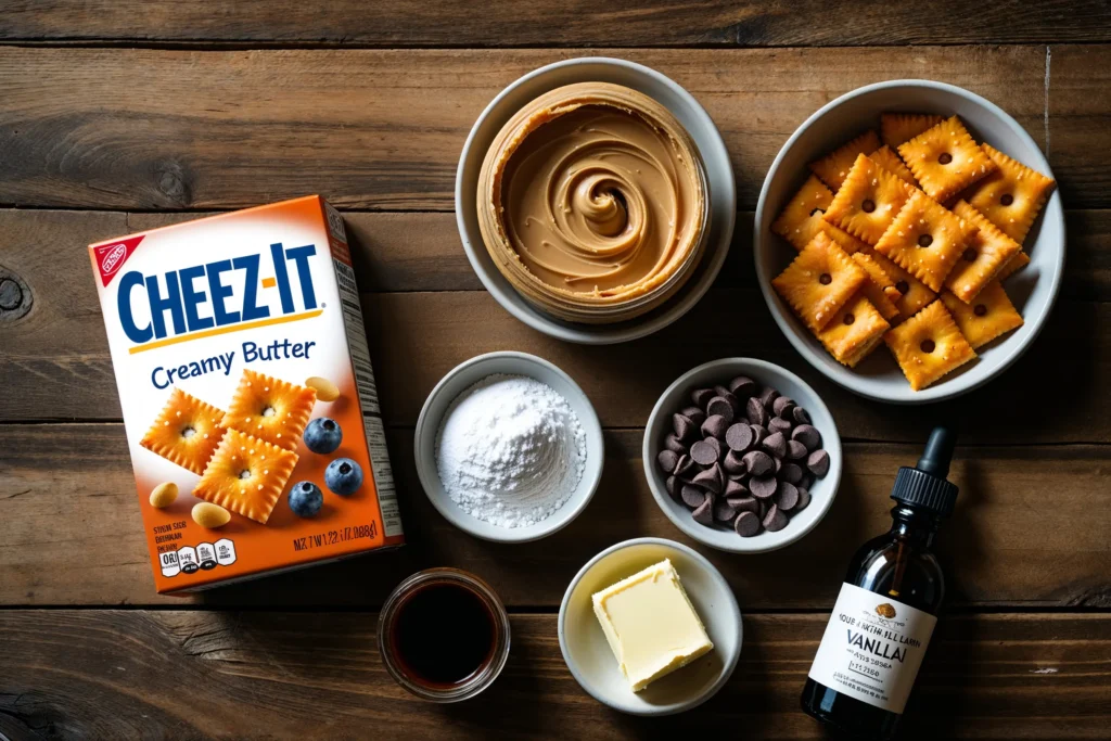 Cheez-It peanut butter recipe ingredients