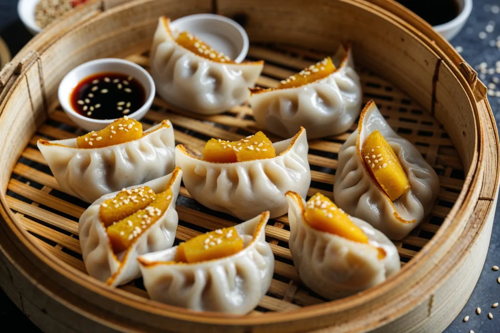 Kabocha squash dumplings