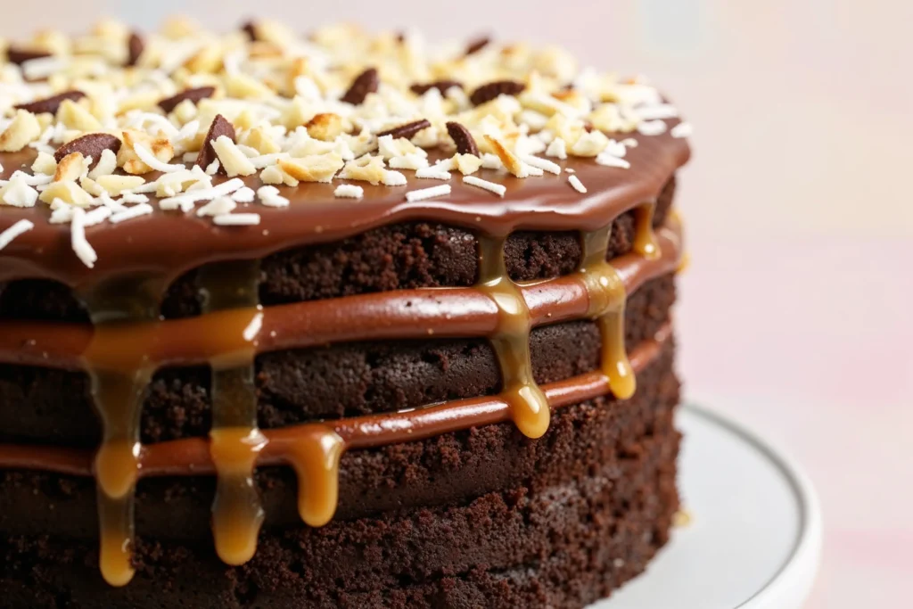 Mounds Cake Recipe caramel