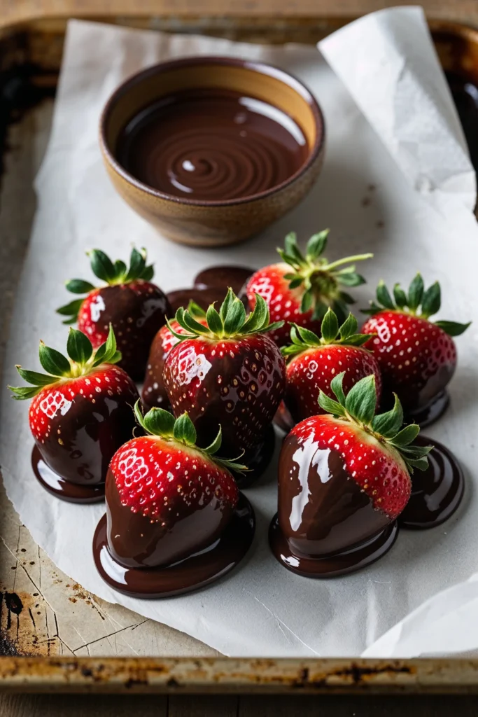 Carob covered strawberries recipe c